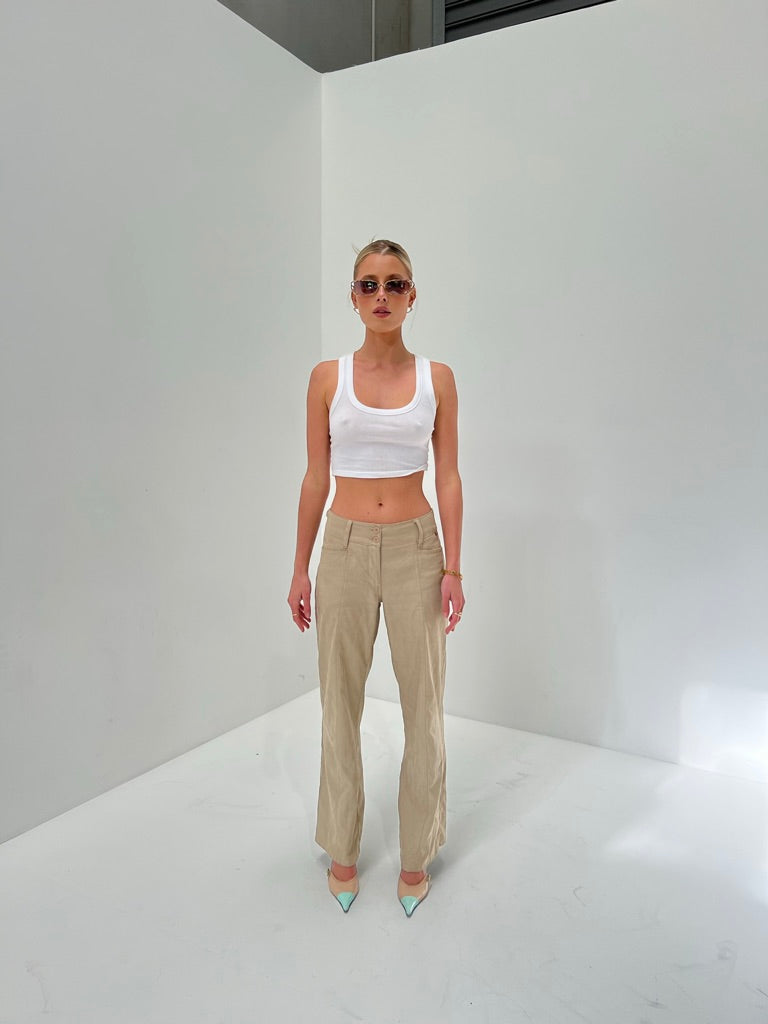 Street One Low Waisted Beige Trousers