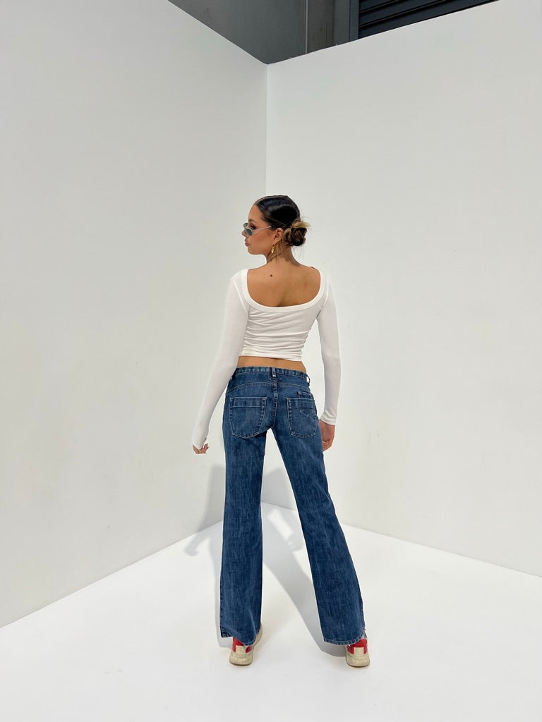 Mustang Low Waisted Boot Cut Jeans